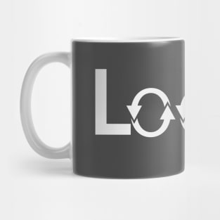 Loops text design Mug